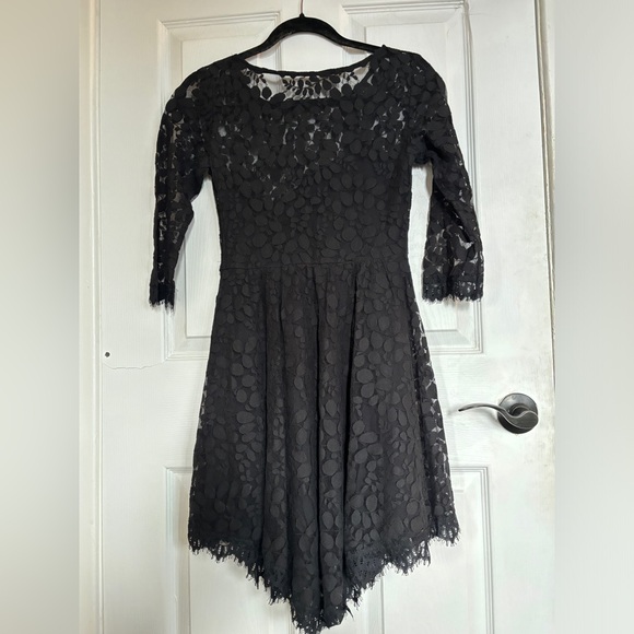 Free people black lace dress size 2 - Picture 4 of 6